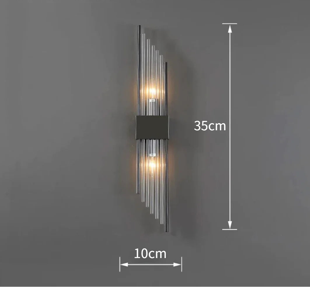 Applique murale salon moderne NOIR 1