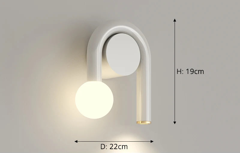 Applique murale style nordique Blanc