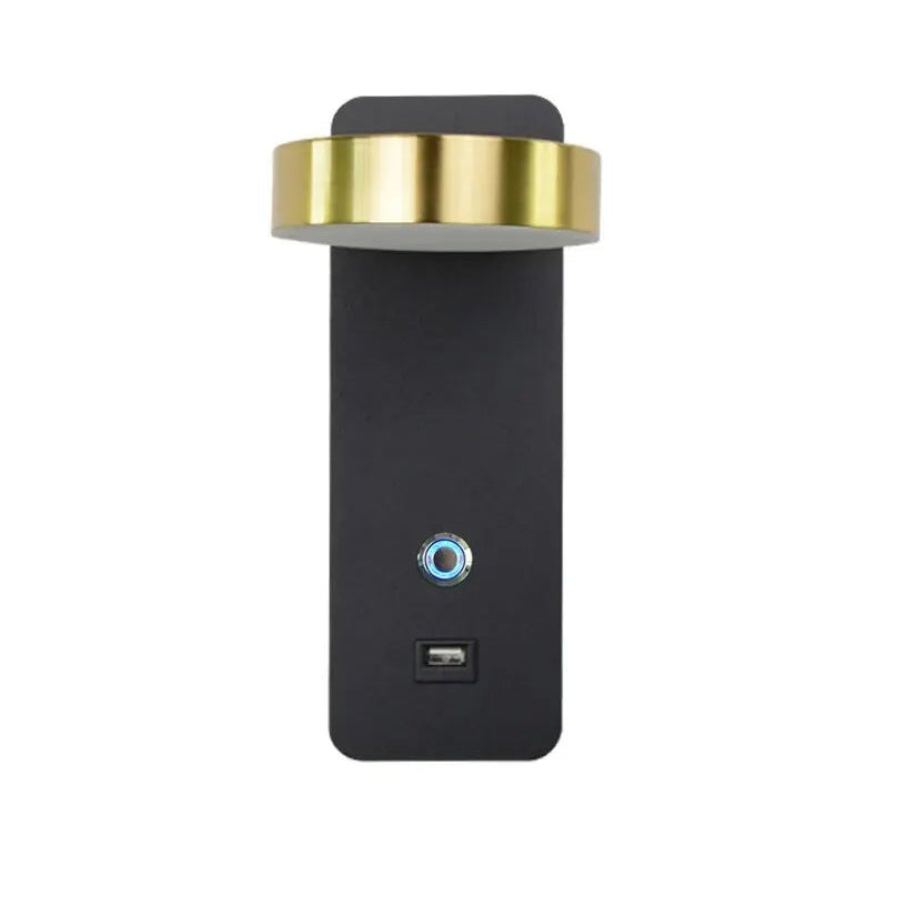 Applique murale tactile noir et or