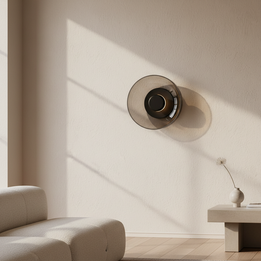 Applique murale verre fumé