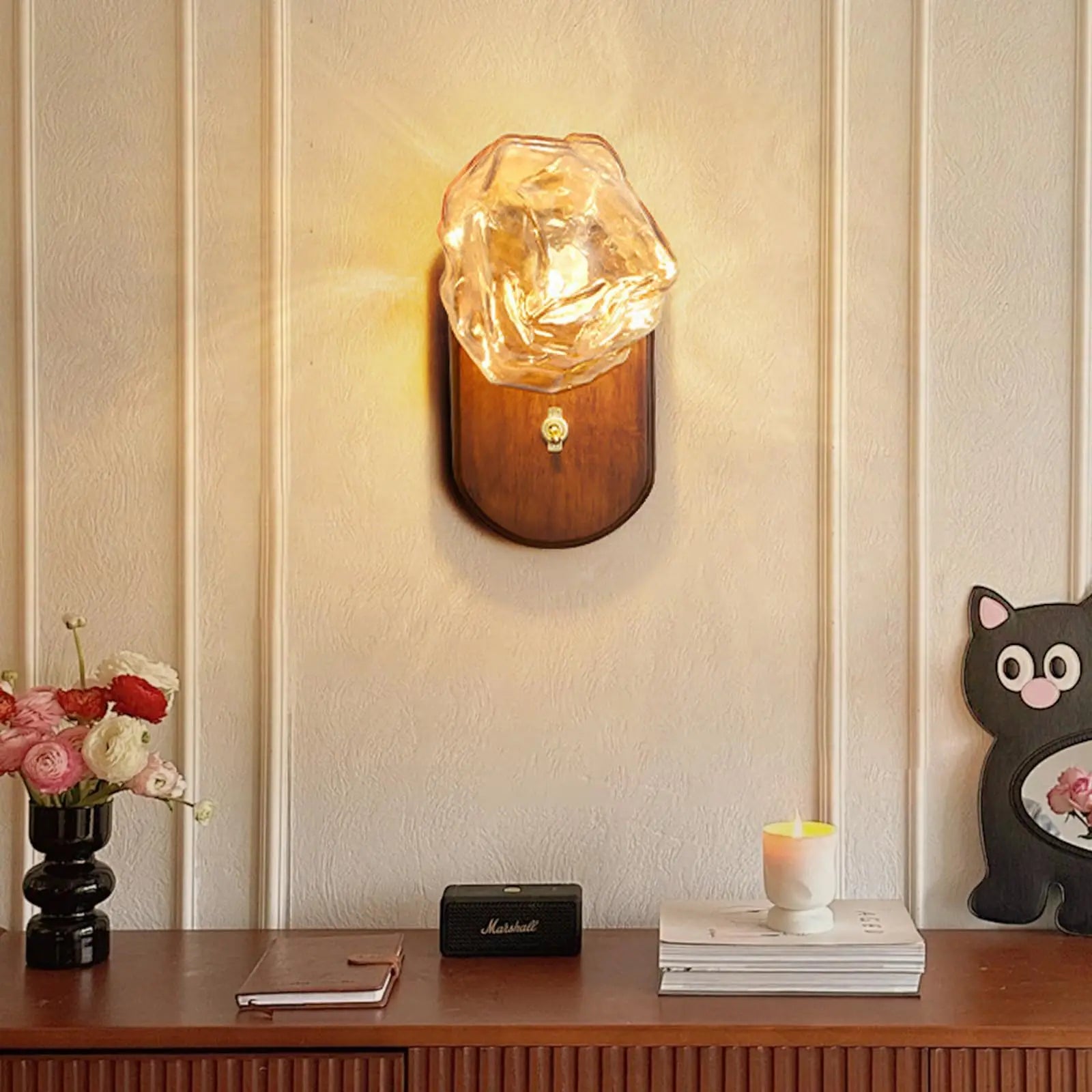 Applique murale verre soufflé