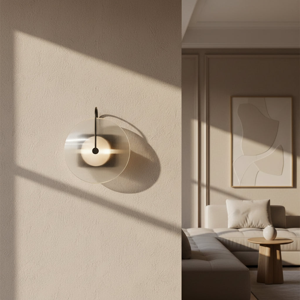 Applique murale verre strié