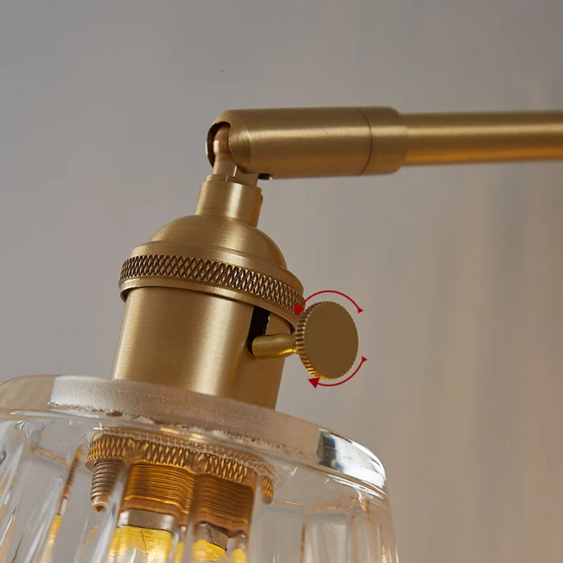 Applique murale verre vintage détails douille