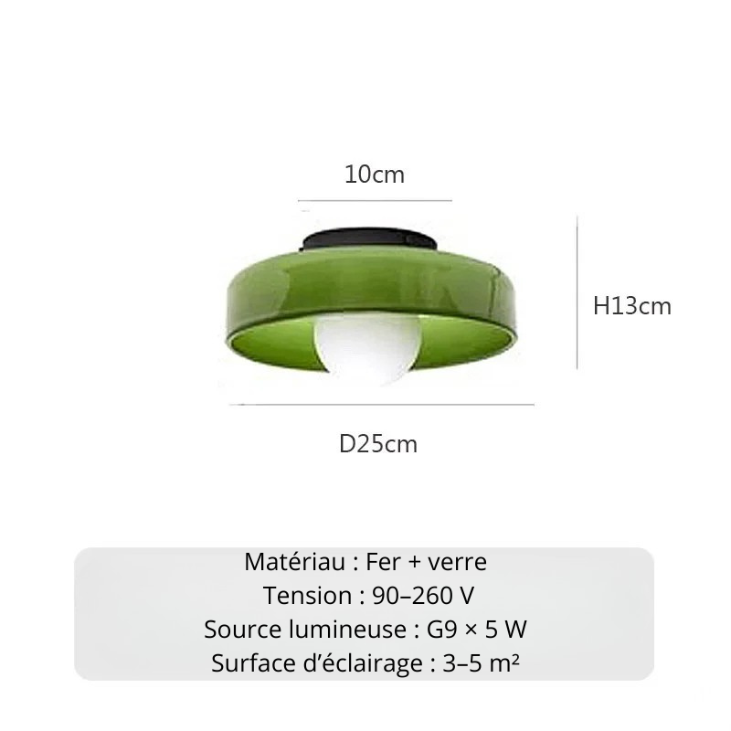 Applique murale vert A