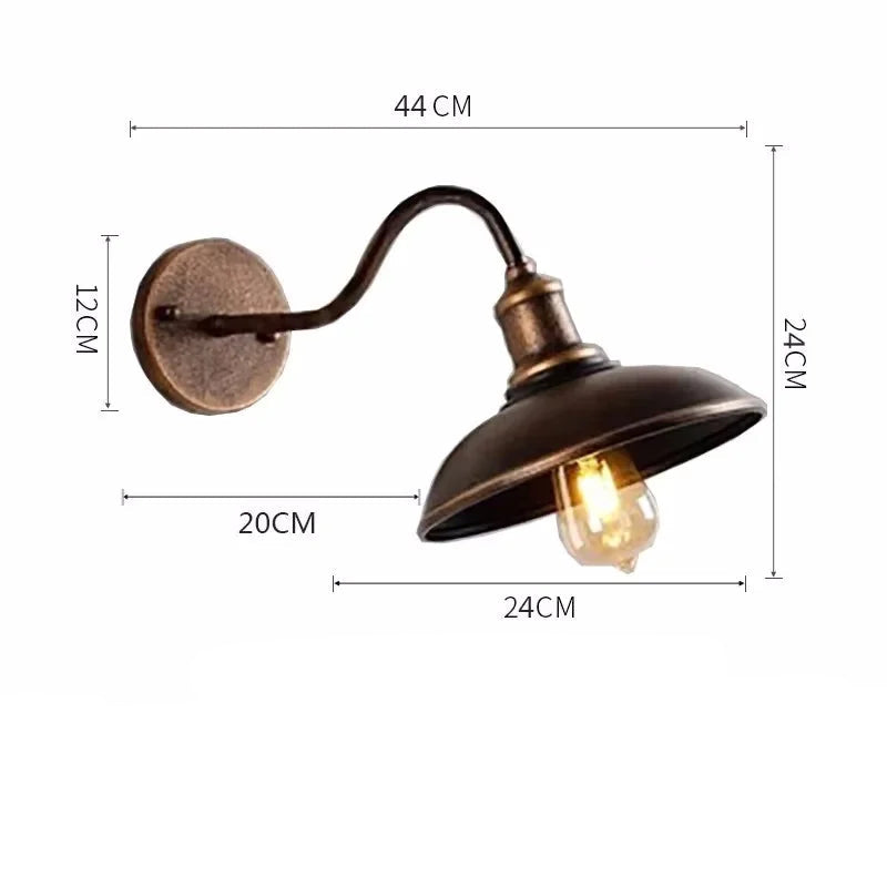 Applique murale vintage industriel H