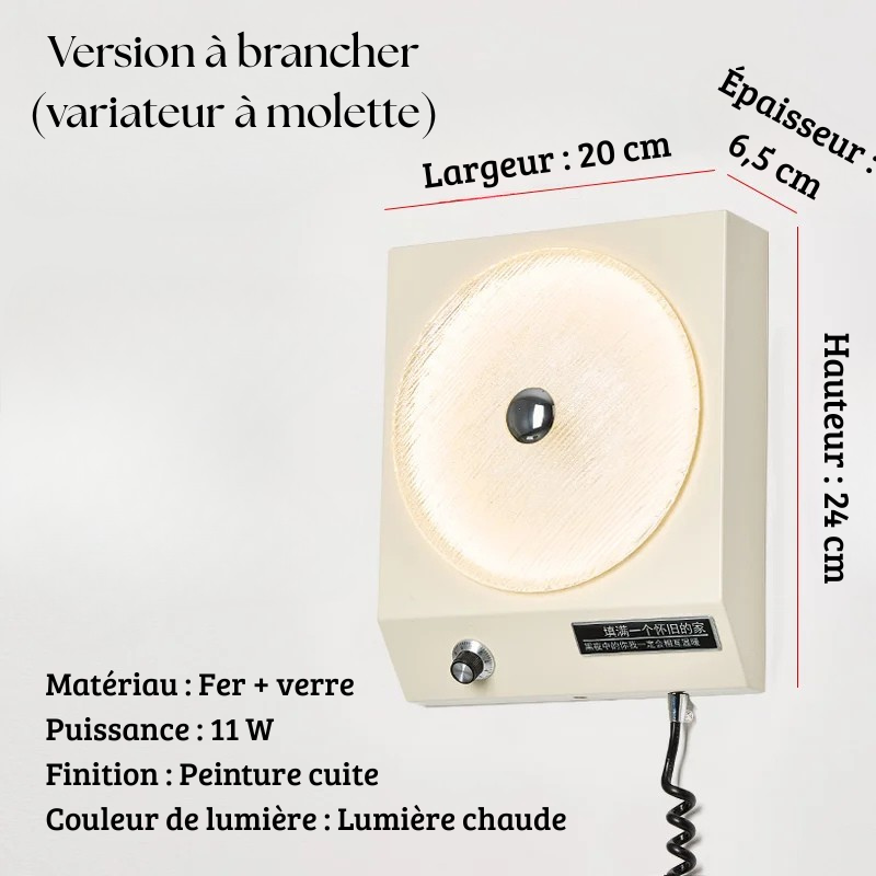 Applique murale vinyl Blanc