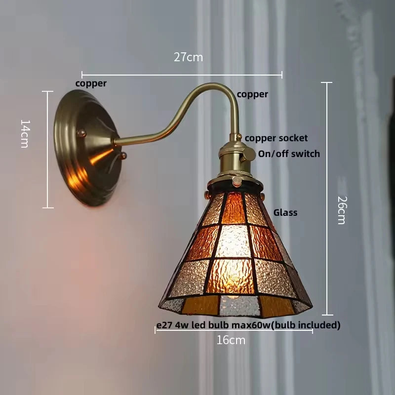 Applique murale vitrail d