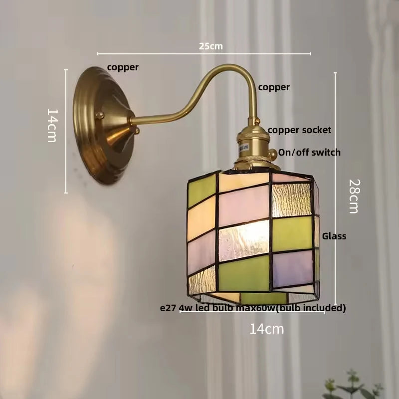 Applique murale vitrail e