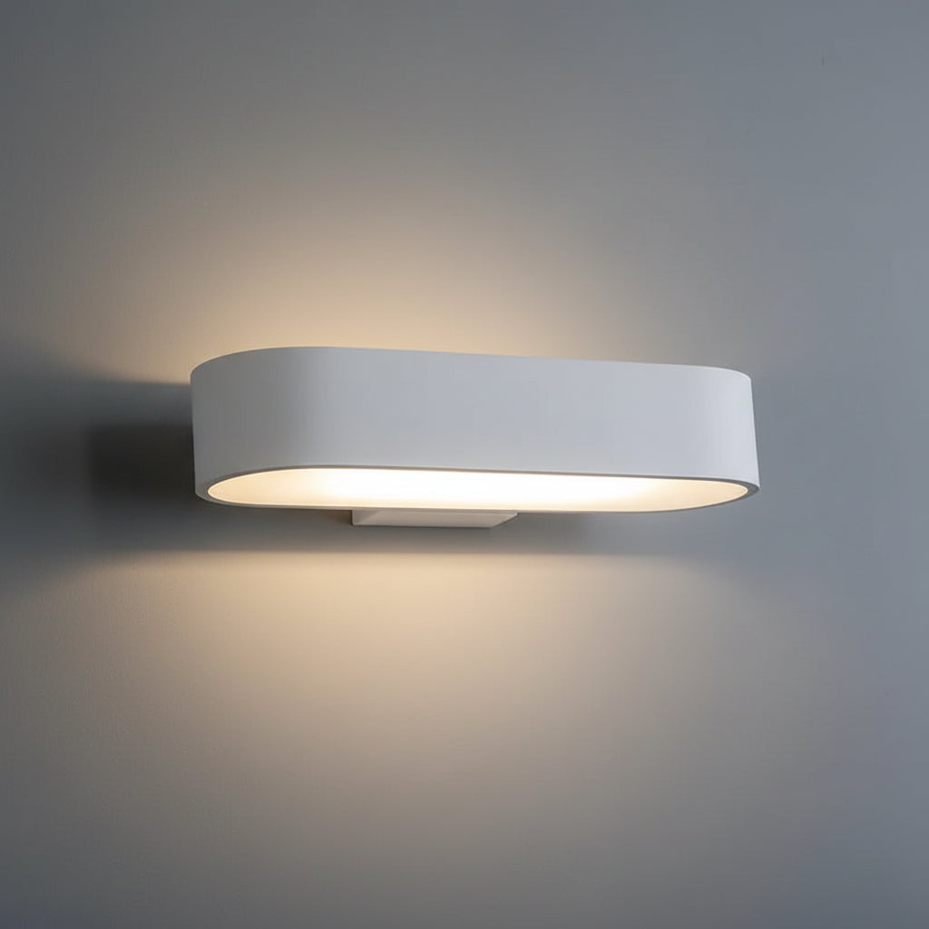 Applique d'intérieur LED lampe en aluminium blanc