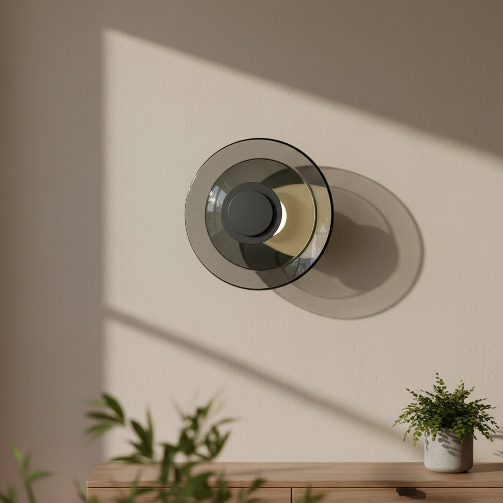 Applique led murale gris entrée