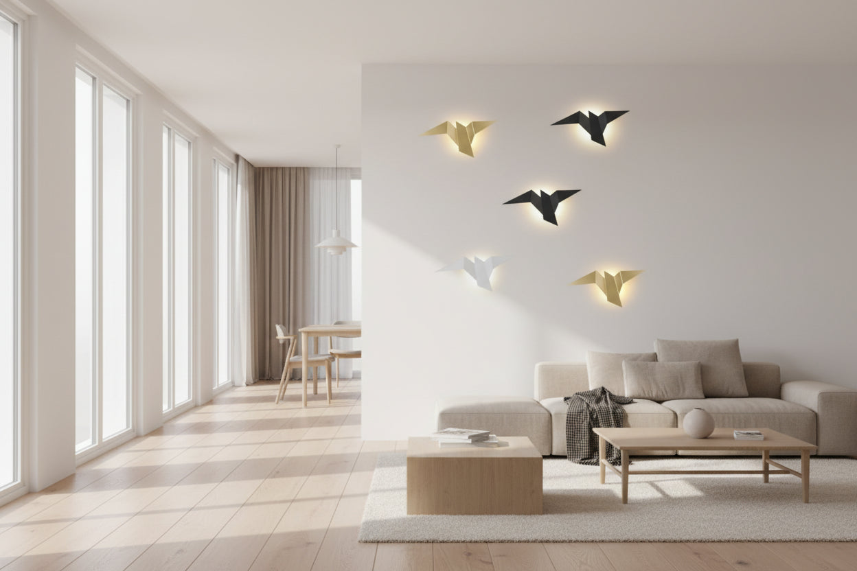 Applique murale LED en forme d’oiseau