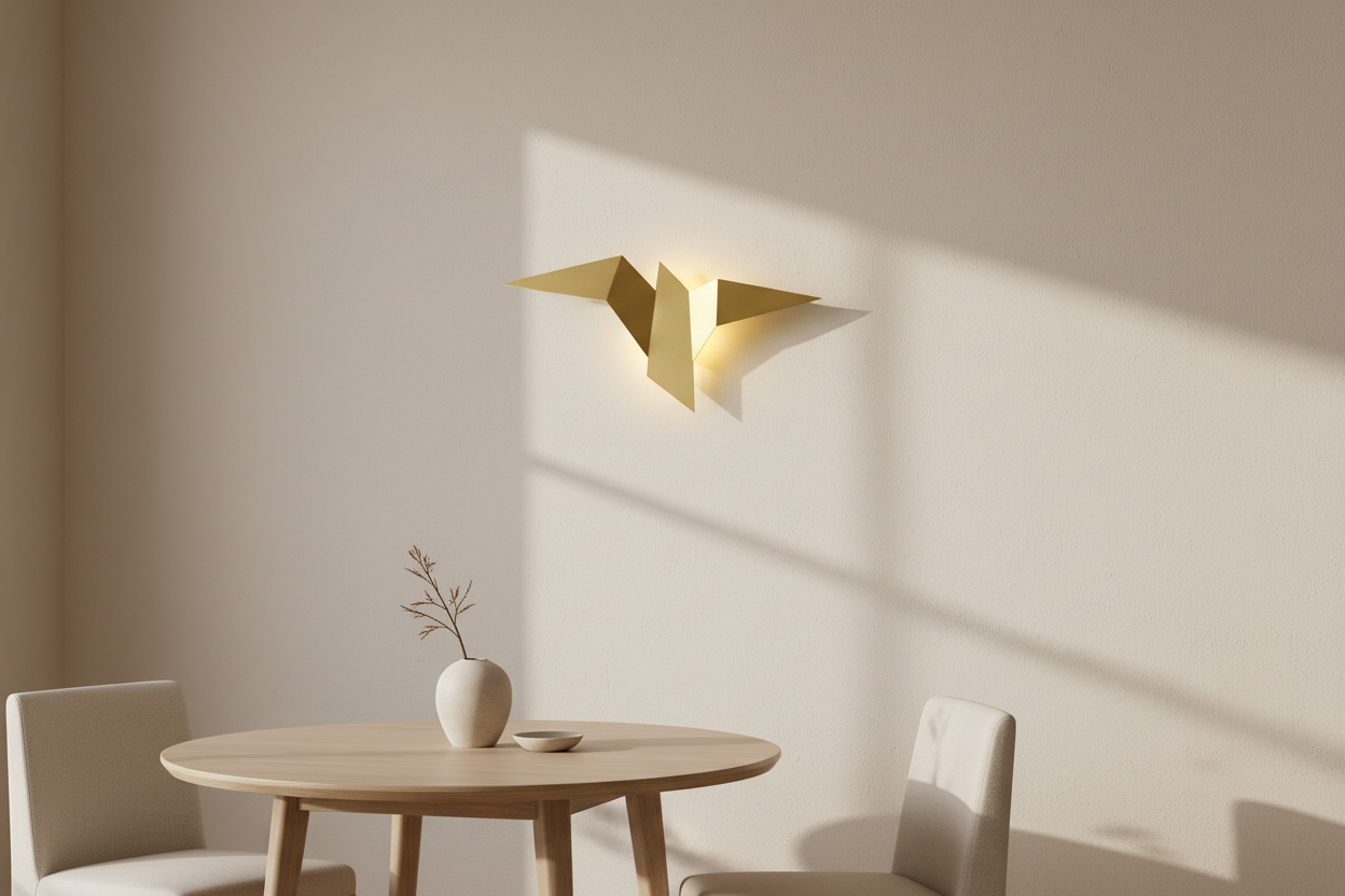 Applique murale LED en forme d’oiseau salle à manger