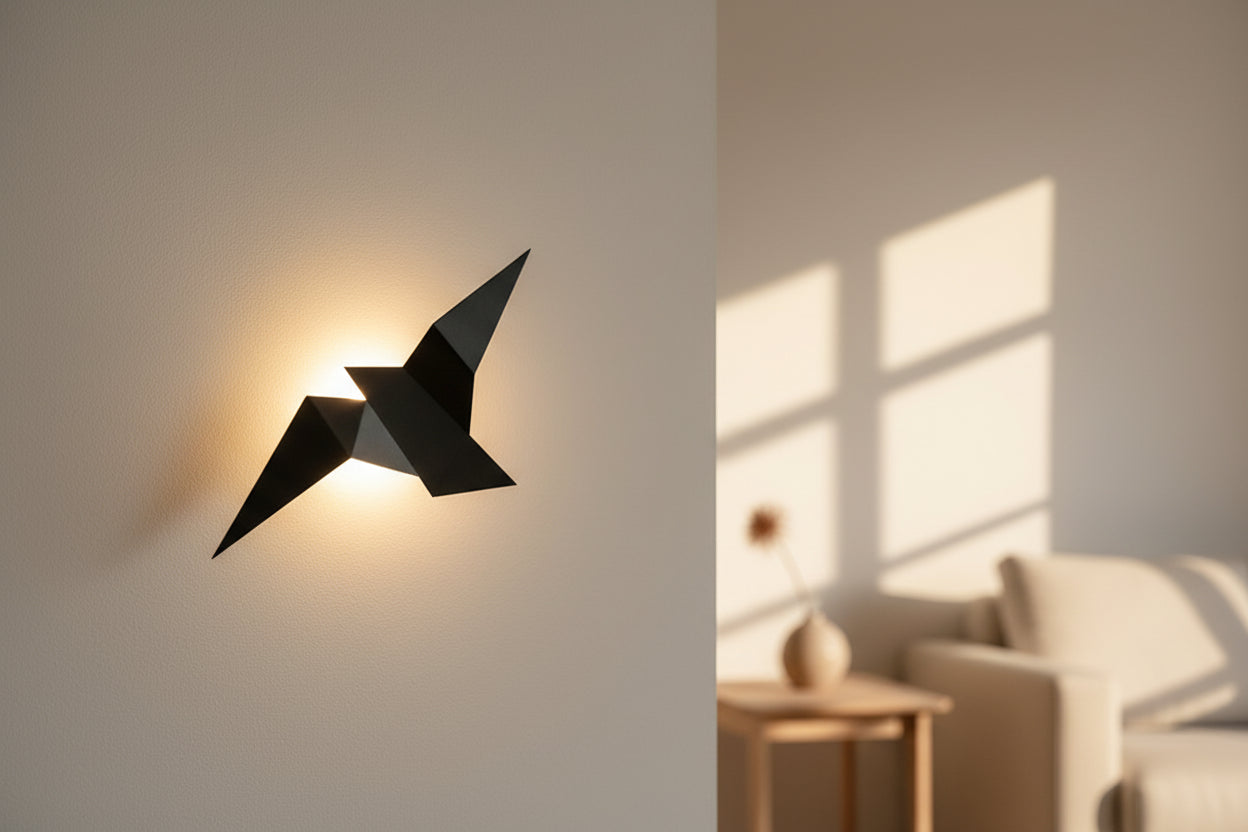 Applique murale LED en forme d’oiseau salon