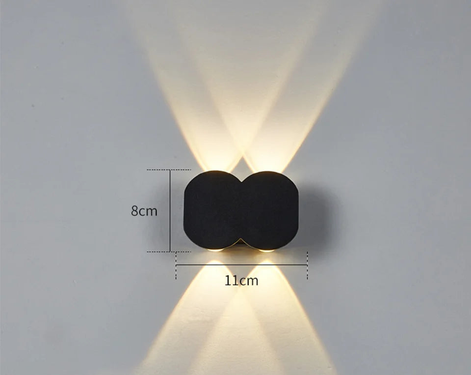 Applique murale aluminium 4W