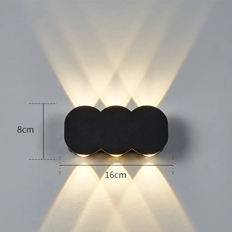 Applique murale aluminium 6W