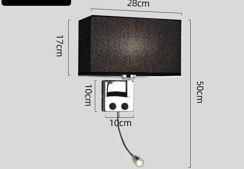 Applique murale année 70 Type B - Noir