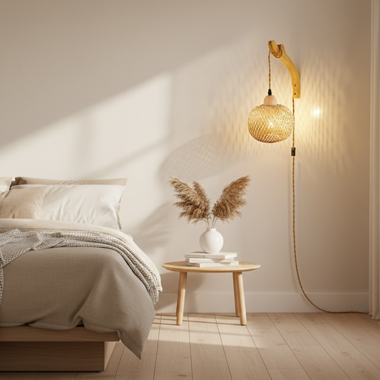 Appliquemuralebambouavecpriseallume