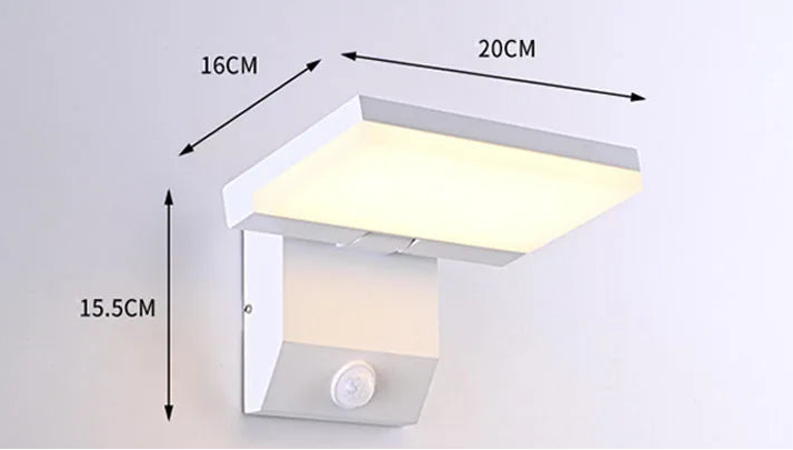 Applique murale blanc avec/sans détecteur