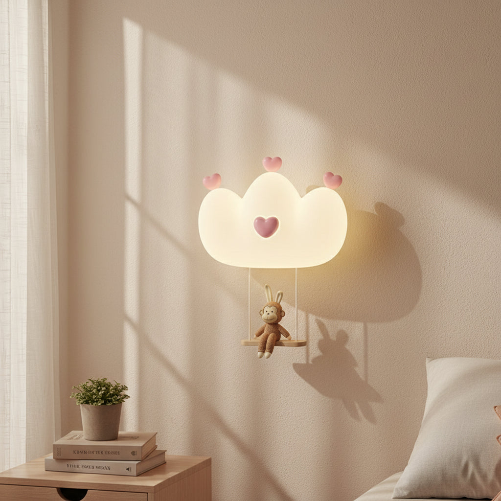 Applique murale chambre enfant singe