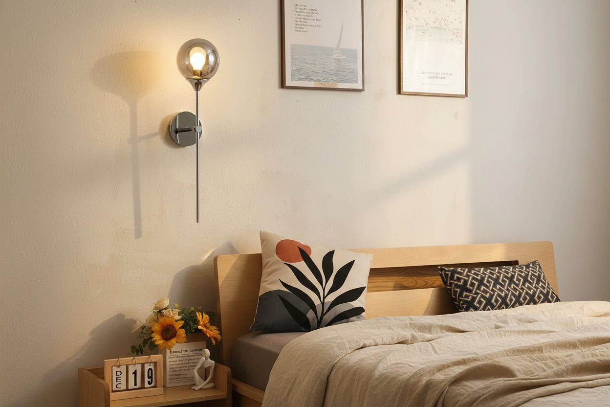 Applique murale chrome chambre