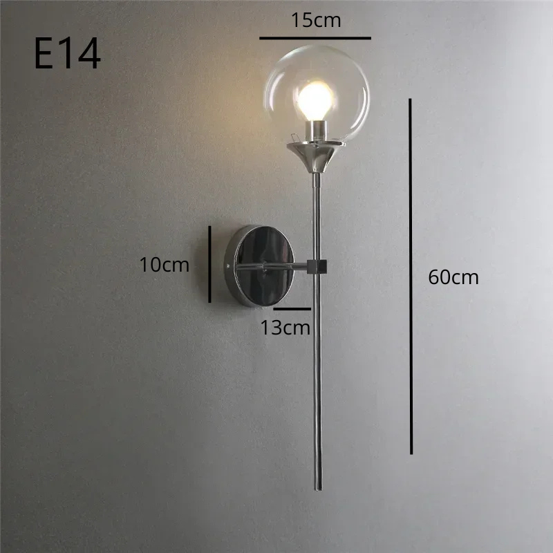 Applique murale chrome chrome transparent