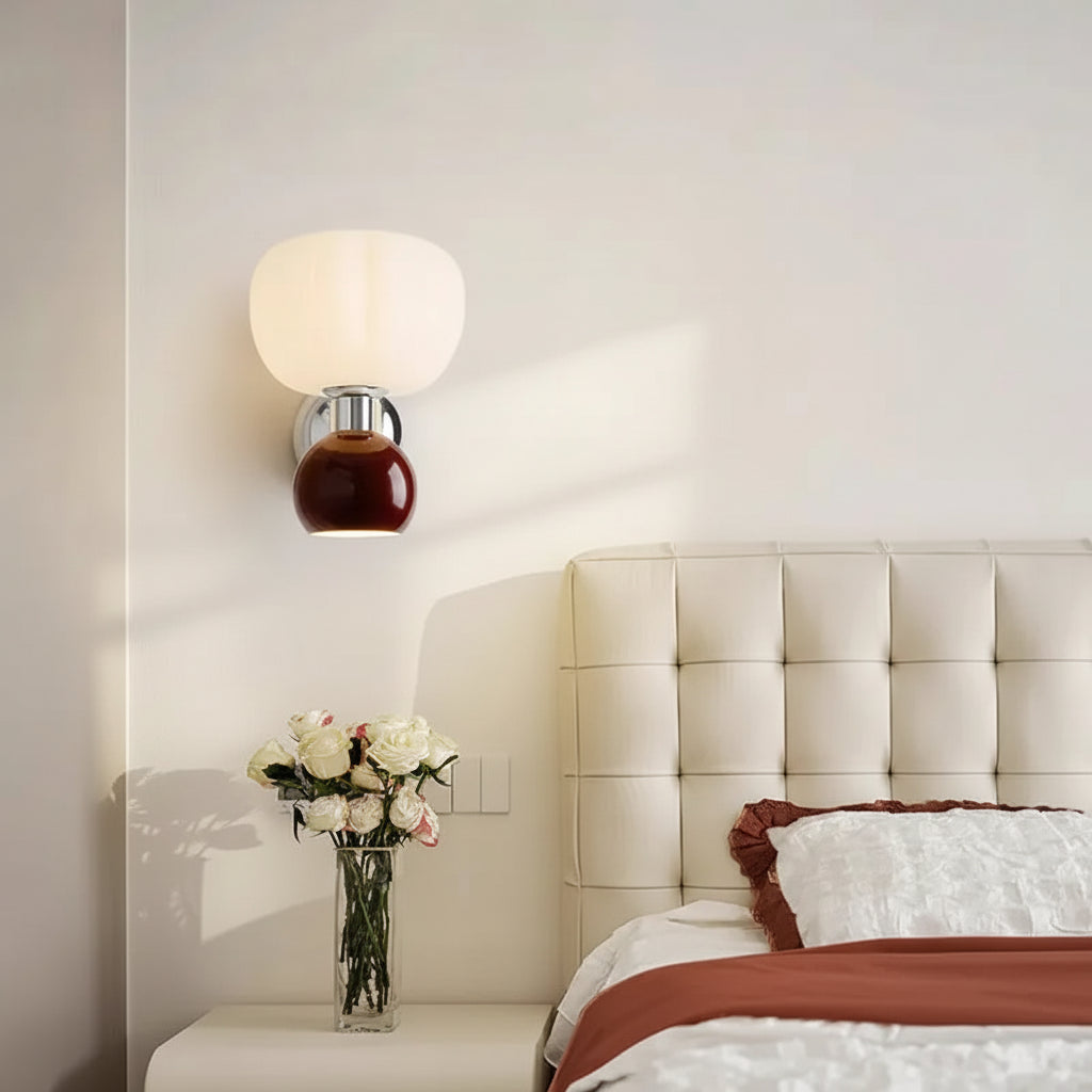 Applique murale créative de style crème rouge chambre
