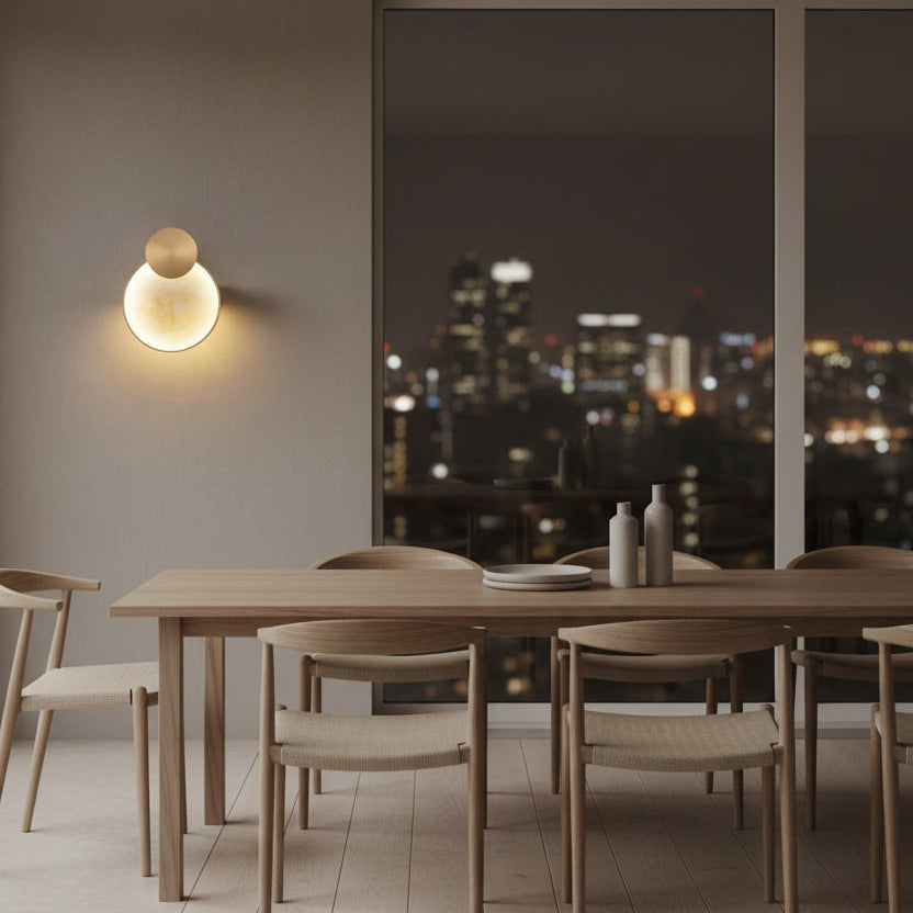 Applique murale cuivre salle à manger