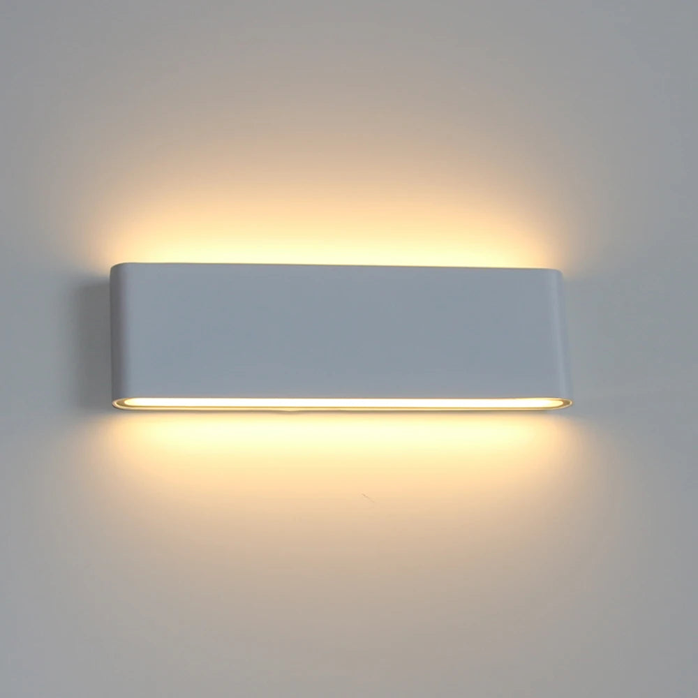 Applique murale en aluminium extérieur 12W Blanc
