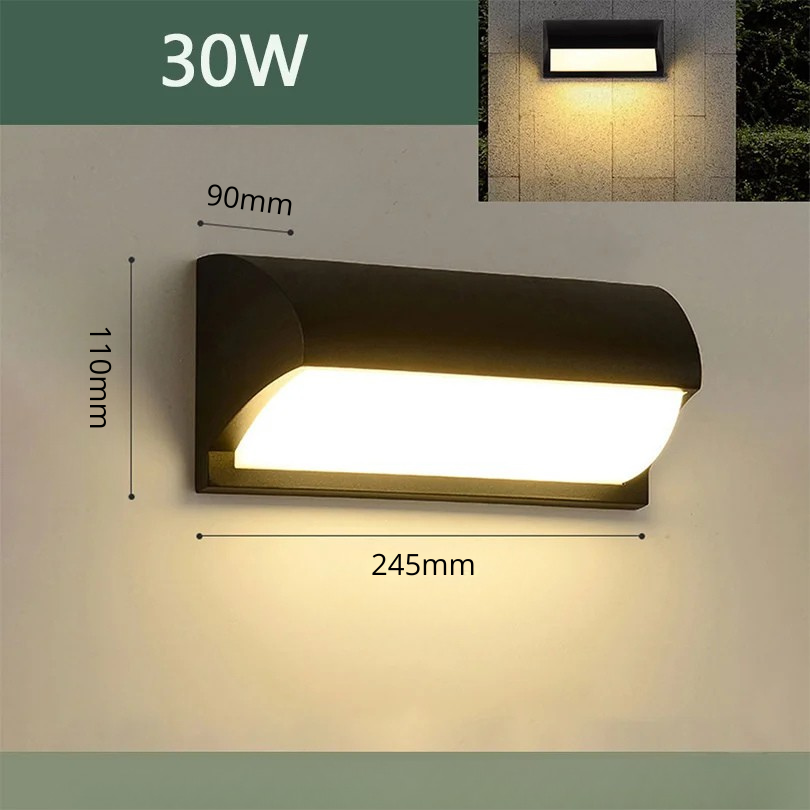 Applique murale extérieure Led étanche IP66 C30W