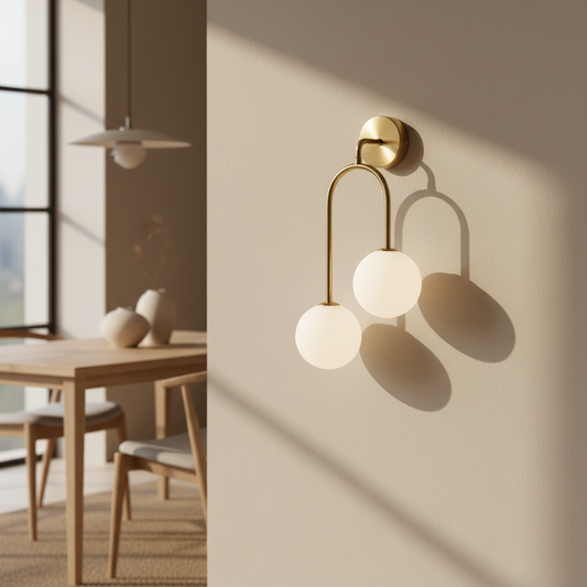 Applique murale globe verre salle à manger