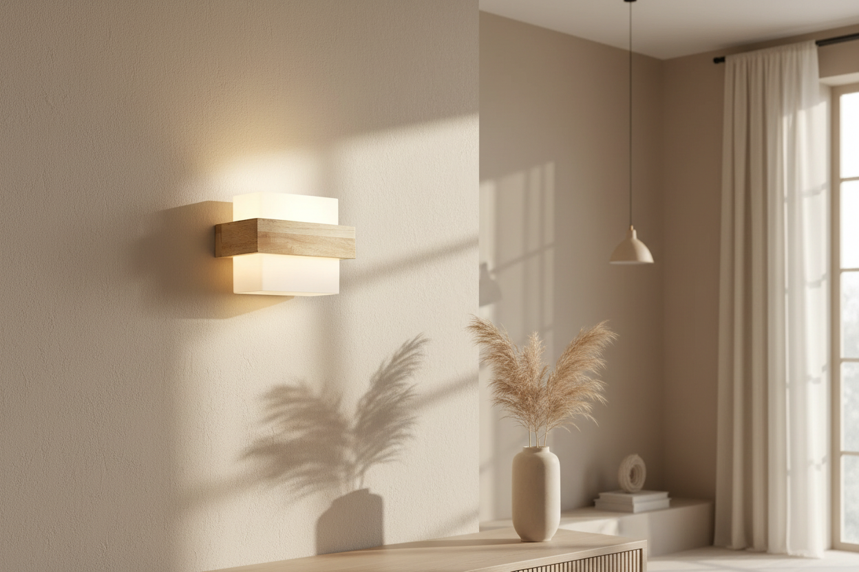 Applique murale moderne en verre E27 entrée