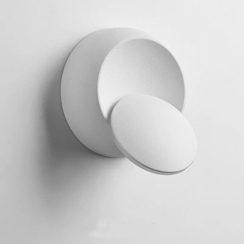 Applique murale moderne rotatif blanc