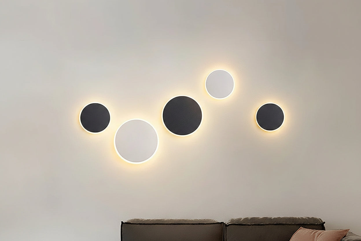 Applique murale ronde nordique moderne à LED