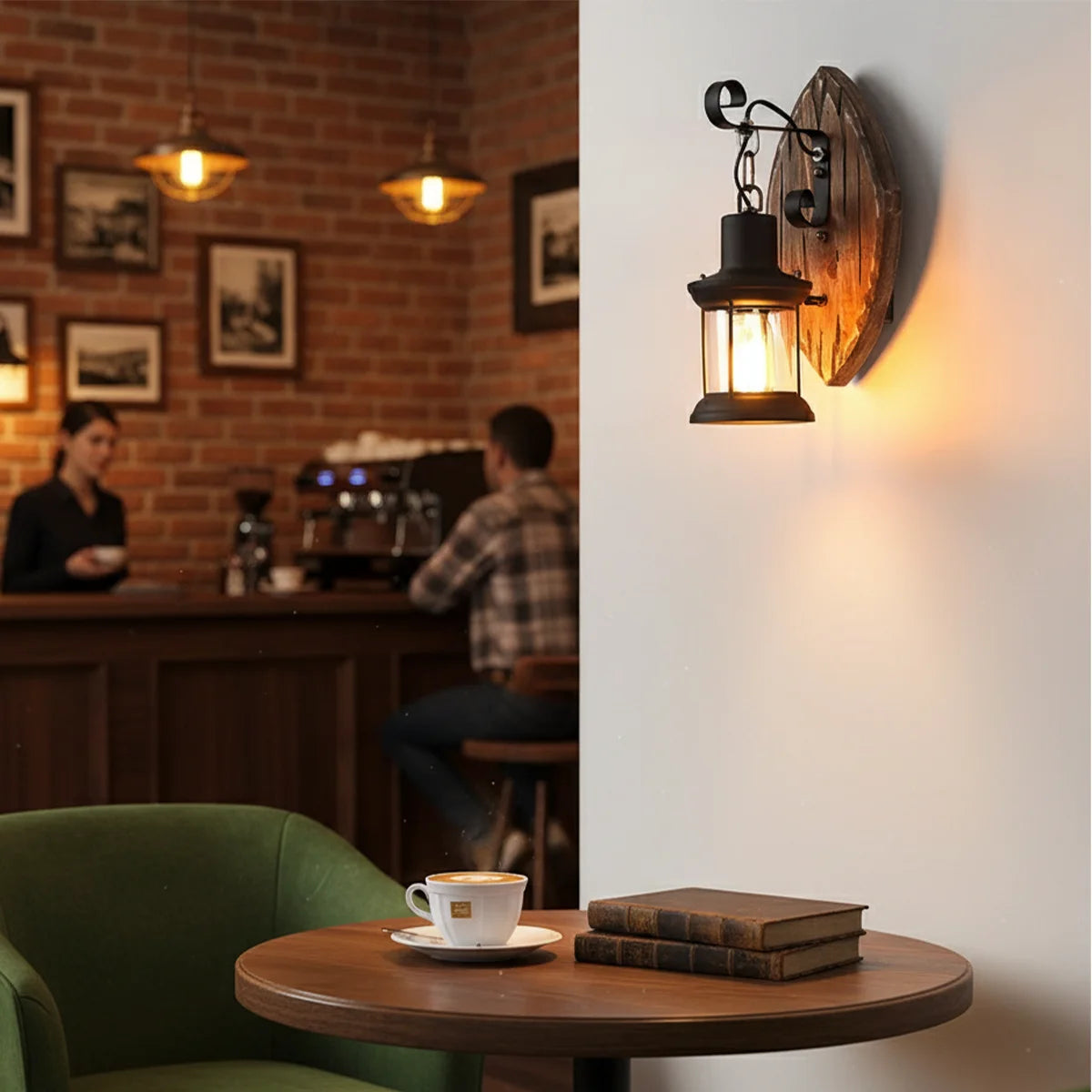 Applique murale rustique café