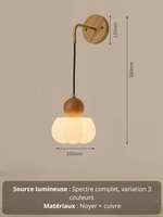 Applique murale style ancien noyer japonais - Vignette | VAM - Maison Lumière