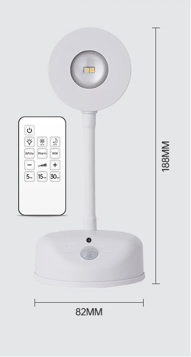 Applique murale tableaux et photos BLANC avec télécommande