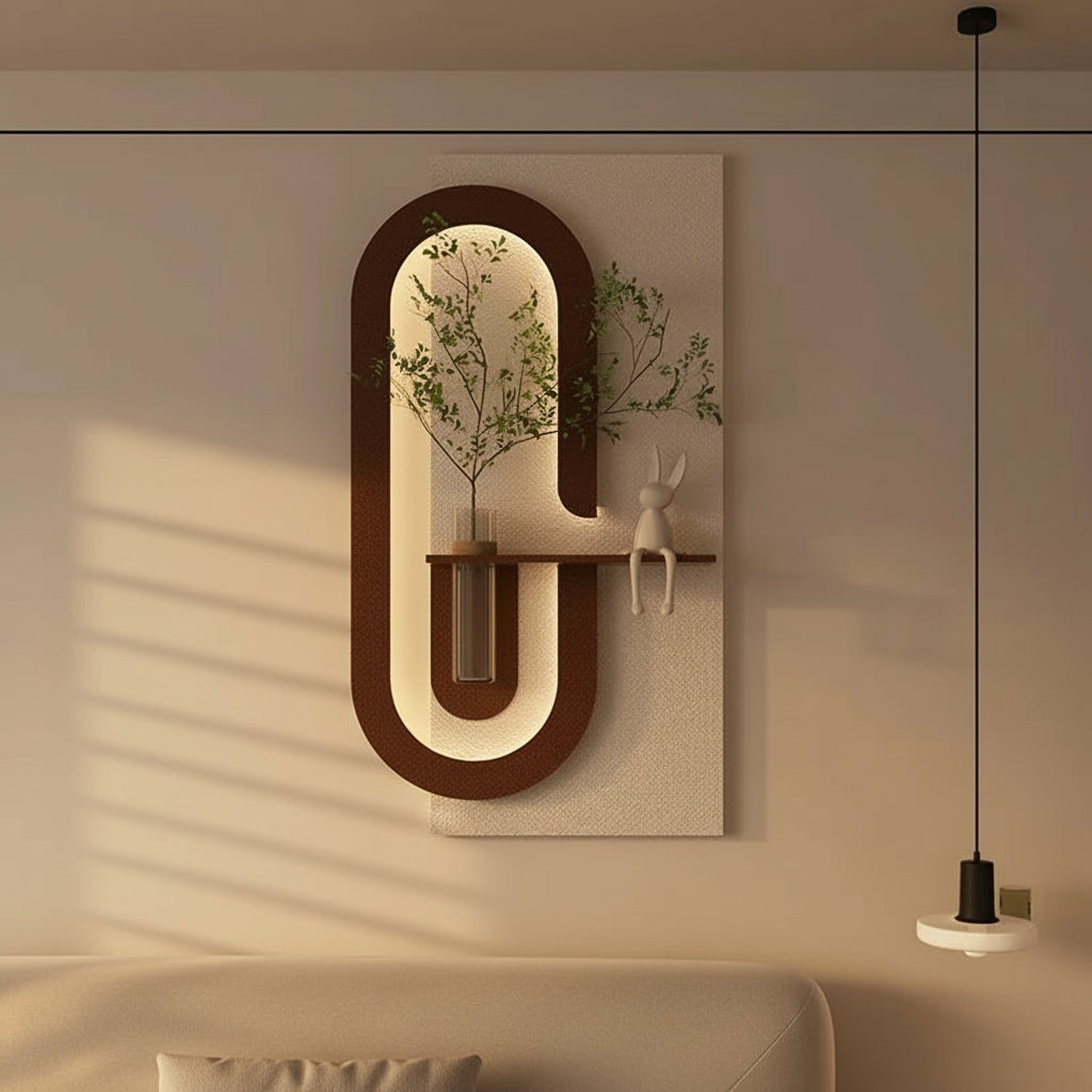 Appliques murales bois salon