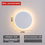 Applique murale ronde nordique moderne à LED - Vignette | VAM - Maison Lumière