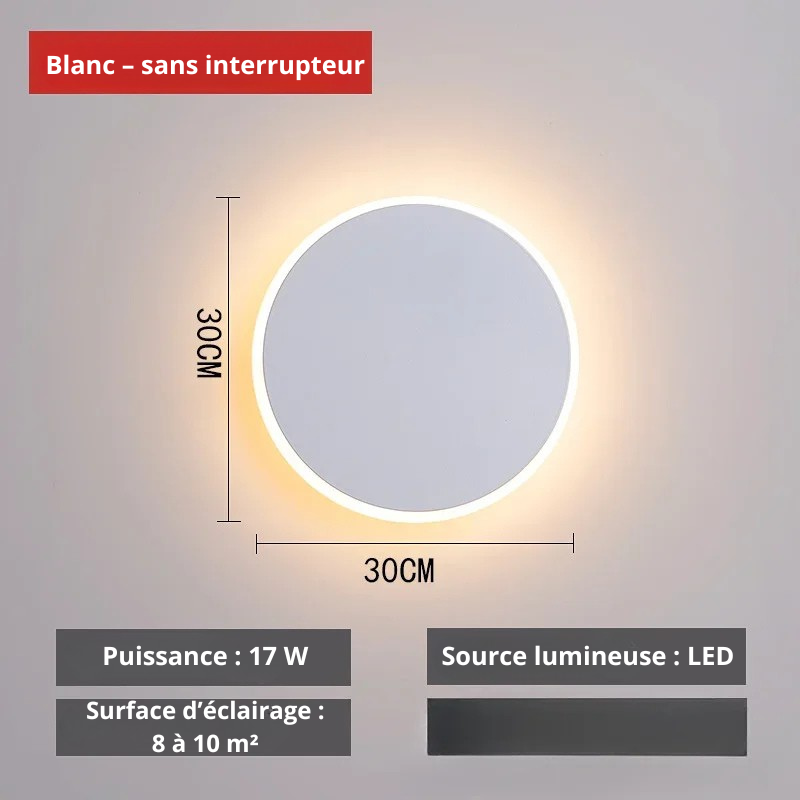 Blanc sans interrupteur 30cm