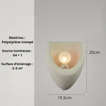 Applique murale en blanc - Vignette | VAM - Maison Lumière