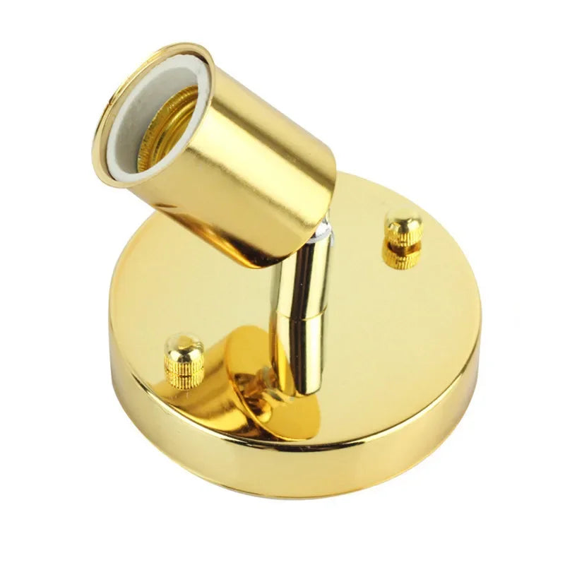 Douille applique murale or 