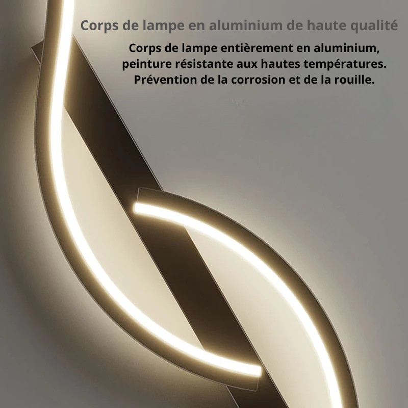 Grande applique murale corps de lampe