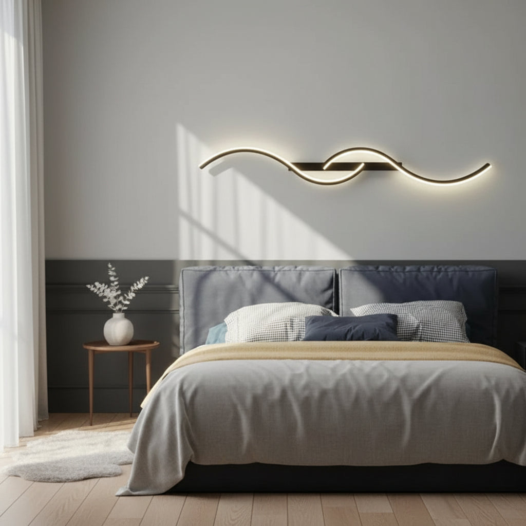 Grande applique murale noir chambre