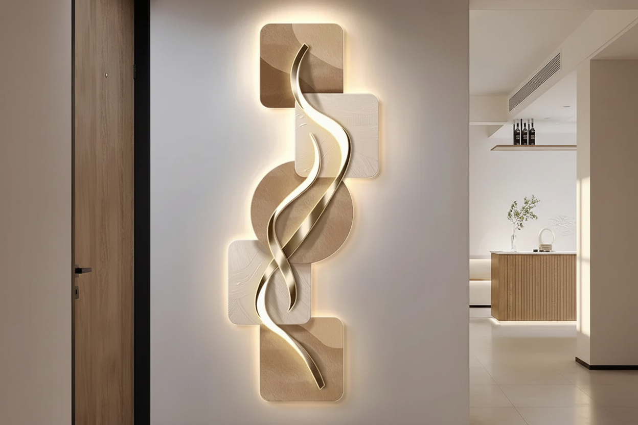 Grande applique murale design entrée
