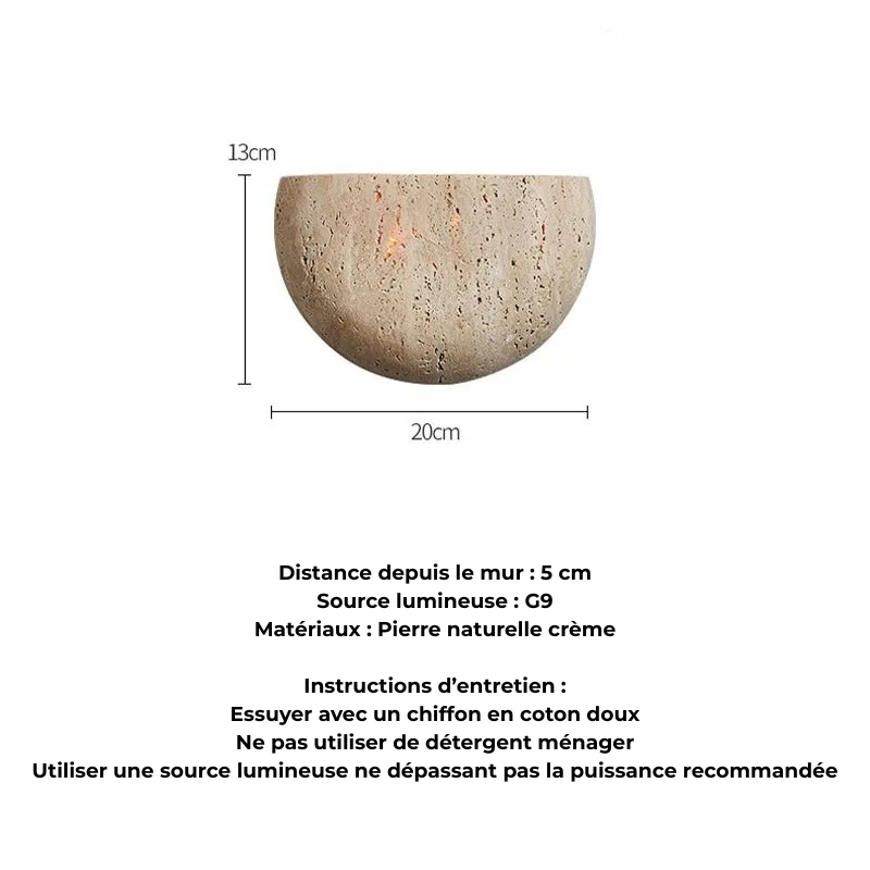 Informations sur l'applique murale