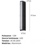 LED moderne lumières étanche applique extérieure longue - Vignette | VAM - Maison Lumière