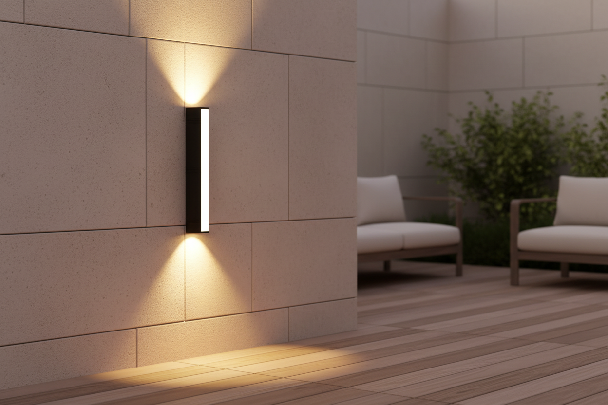 LED moderne lumières étanche applique extérieure longue terrasse