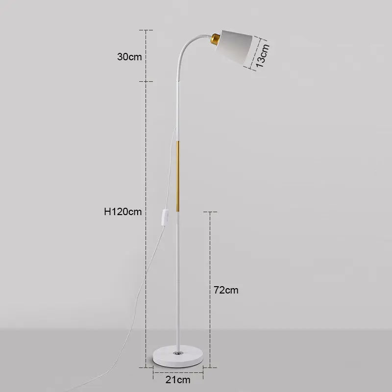 Lampe LED en fer forgé blanc