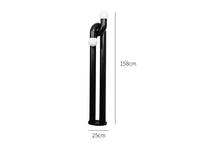 Lampe a poser noir 158cm