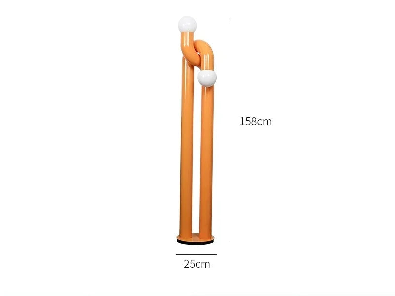 Lampe a poser orange 158cm